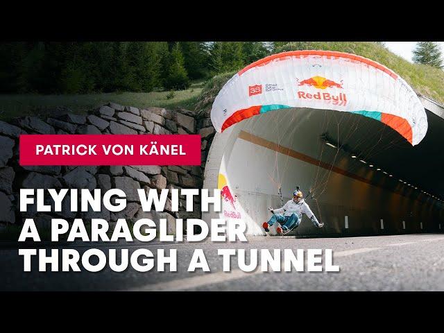 Flying With A Paraglider Through A Tunnel 🪂