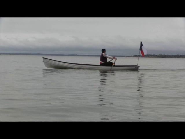 Heritage 18 Rowing Solo in Stern Seat