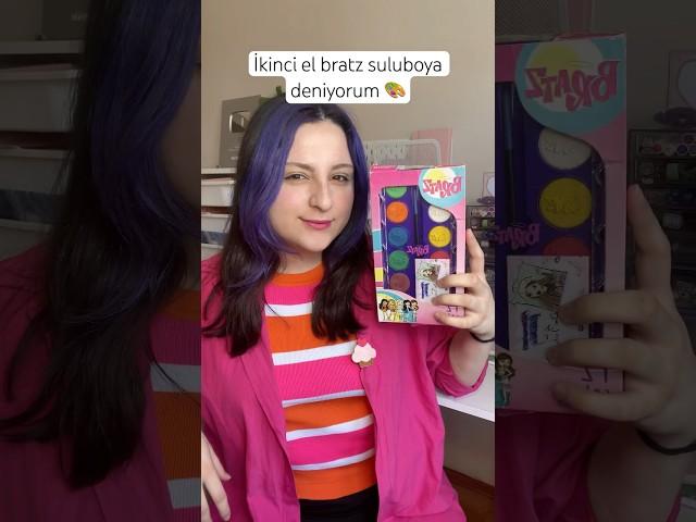 Bratz suluboya deniyorum ikinci el aldım #shortvideo #suluboya #meyzileyoutubeshorts #ikinciel