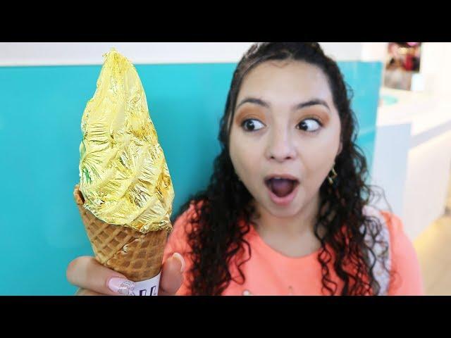 We ate REAL GOLD ice cream in Singapore!