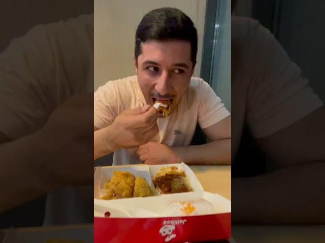Arab guy tries Jollibee for the first time #filipino #arab