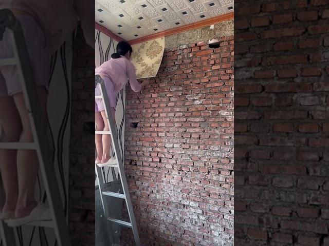 How to Stick Wallpaper​ , ​Home decoration with Stick Wallpaper​  part1191