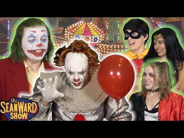 JOKER vs PENNYWISE! hilarious IT parody with Superheroes! The Sean Ward Show