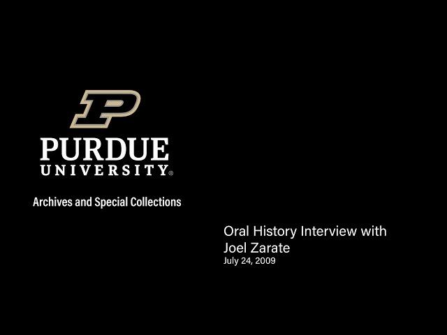 Joel Zarate Interview