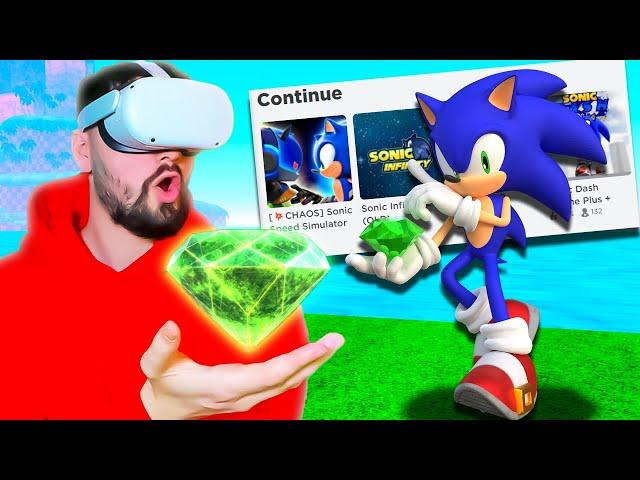 I Played EVERY 3D Sonic Roblox Game In VR!