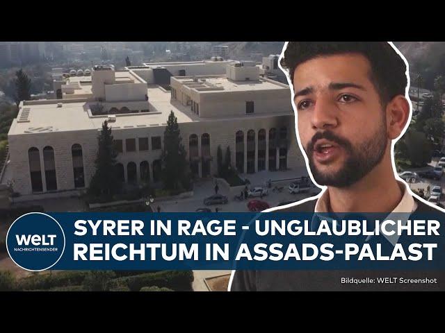 WUT IN SYRIEN: Volk plündert Protz-Palast des Despoten Baschar al-Assad in Damaskus