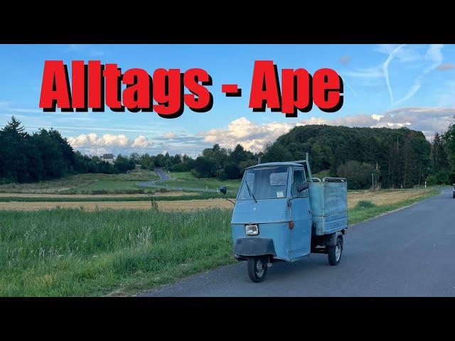 With a rusty Piaggio Ape 50 to a meeting in the Eifel - The Apeschrauber