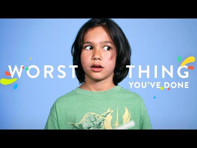 What's the Worst Thing You've Ever Done? | 100 Kids | HiHo Kids