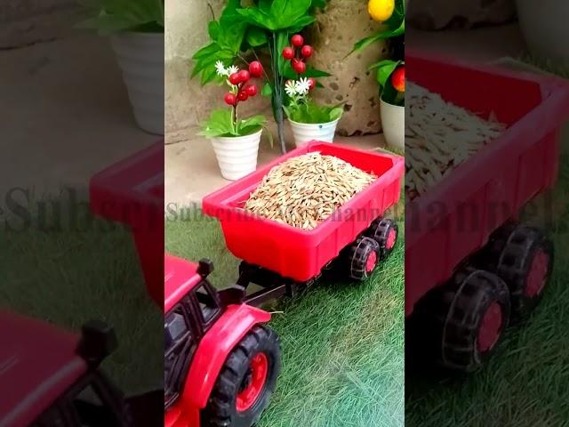 DIY*Cute*Red Tractor Unloading Diorama   #shorts #shortsfeed #viralshorts #diy #viral