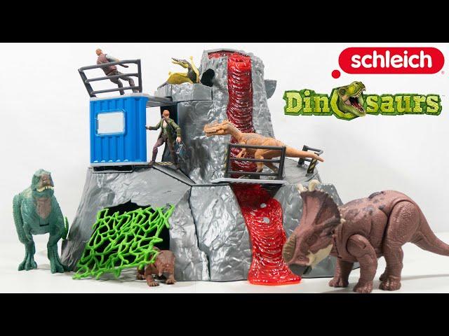 Schleich Dinosaurs Volcano Expedition Base Camp REVIEW | Jurassic World Volcano