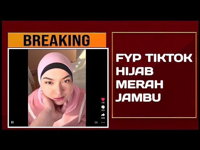 FYP Tik Tok Hijab Merah Jambu