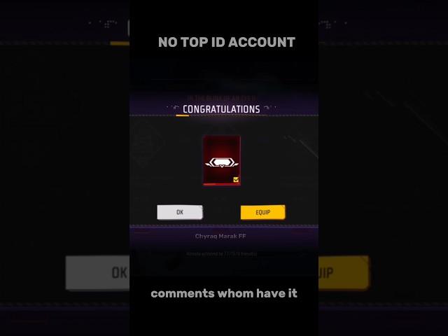 Old id ?? no top up id now I got new achievement?? ️ #freefire #shorts