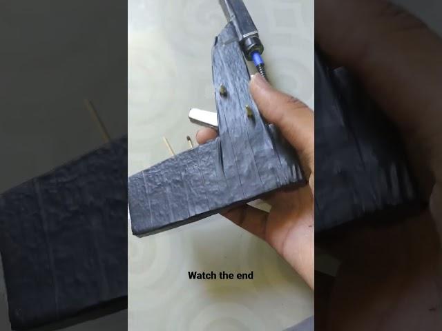 maked toy gun #viral #experiment #saurabh #video #guns #toygun #crackers #makinggun #100kview