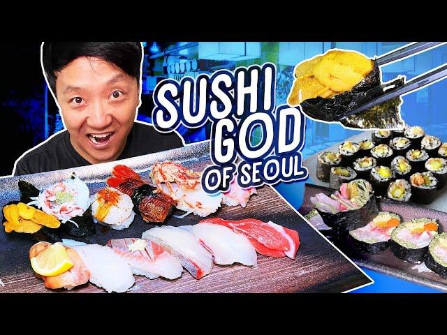 “Sushi God” of Seoul & HIDDEN GEM Korean BBQ inside Street Market