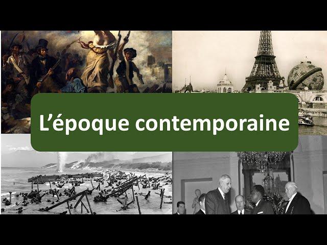 P02 : La frise historique - l'époque contemporaine