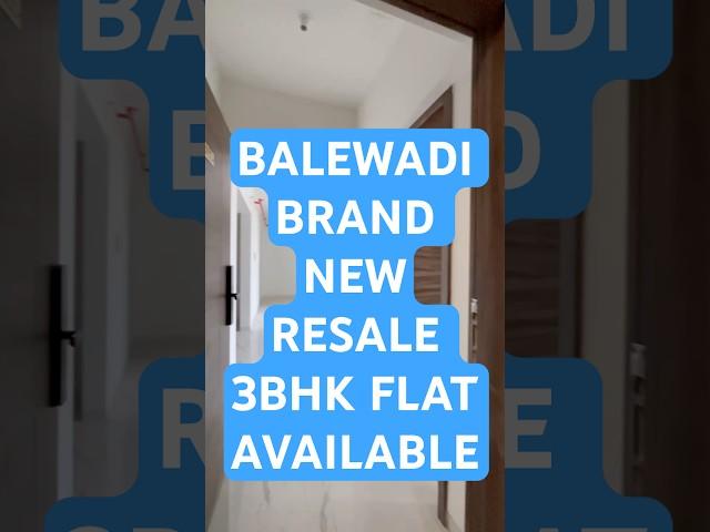 Pune Balewadi 3bhk Resale/Ready to move luxurious brand new flat available.