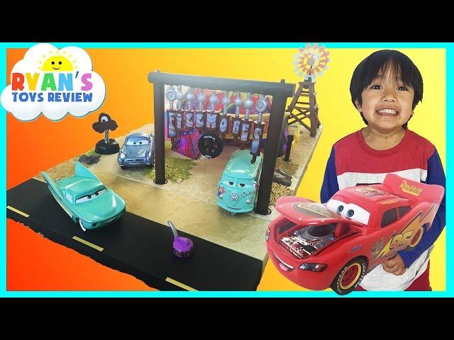 Disney Cars Toys Precision Series Fillmore's Taste In Cafe Play set