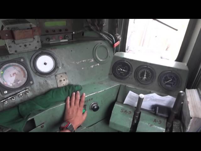 [IRFCA] Inside Alco WDM2A Locomotive,110 KMPH Ultimate Footplating