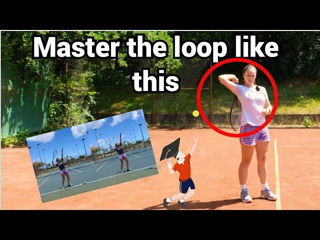 How to work on the loop on the serve in tennis