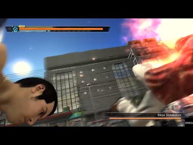 Yakuza 3 Remastered Boss Fight 2: Rikiya Shimabukuro NO DAMAGE (Legend)