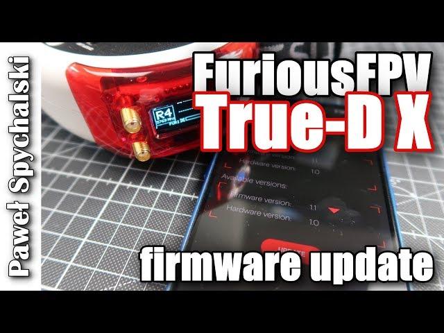 FuriousFPV True-D X firmware update via Bluetooth from your smartphone