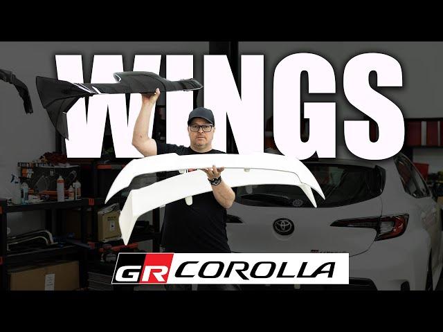 GR Corolla Spoiler options | Mid Wings | Roof Wing