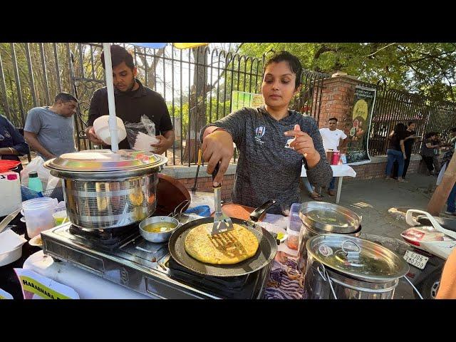 Ankita Ji From Vadodara Serves Delicous Paratha | Indian Street Food | Vadodara, Gujarat