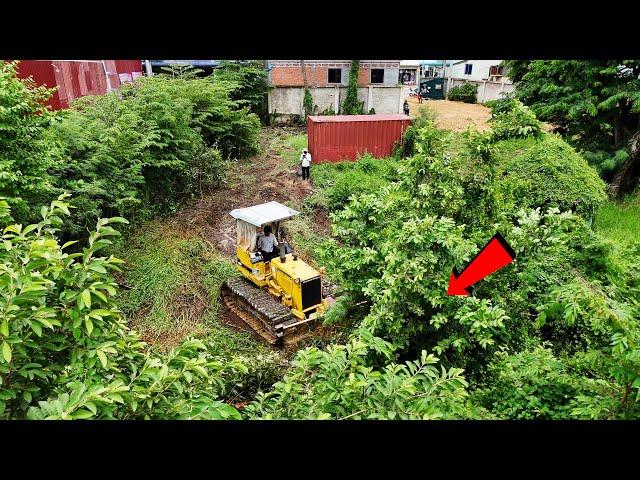 Best Skill Dozer Operator Land Clearing D31P Komatsu At New Land Filling Construction