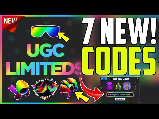 *NEW* ALL WORKING CODES FOR UGC LIMITED IN NOVEMBER 2024! ROBLOX UGC LIMITED CODES