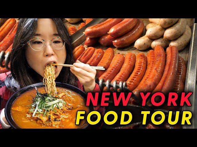 NYC NOODLES & PIZZA  FOOD TOUR of Chelsea Market, New York City