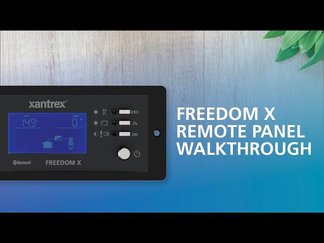 FREEDOM X Remote Panel Walkthrough