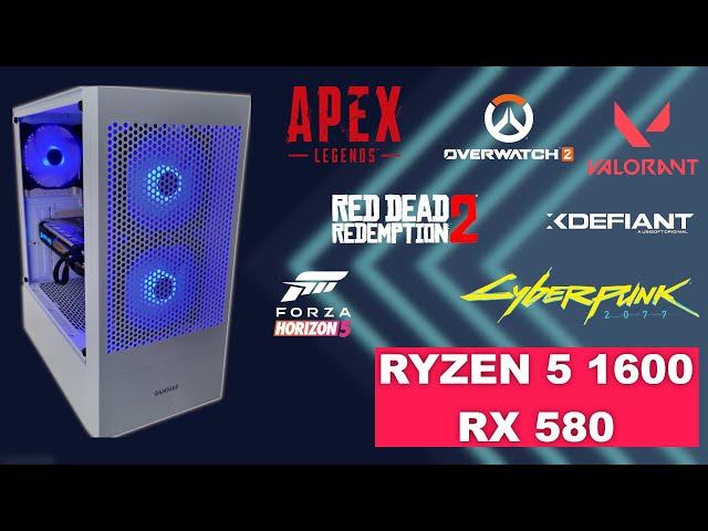 GAMING on my $110 BUNDLE ! [ RYZEN 5 1600 & RX 580 8GB in 2024 ]