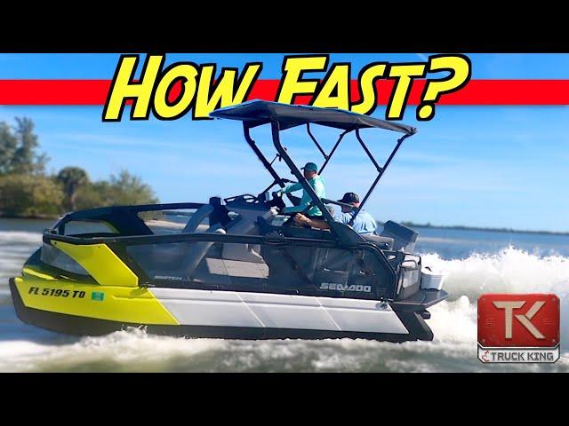 Sea-Doo Switch Sport In-Depth Review - Carving Corners in a Pontoon!