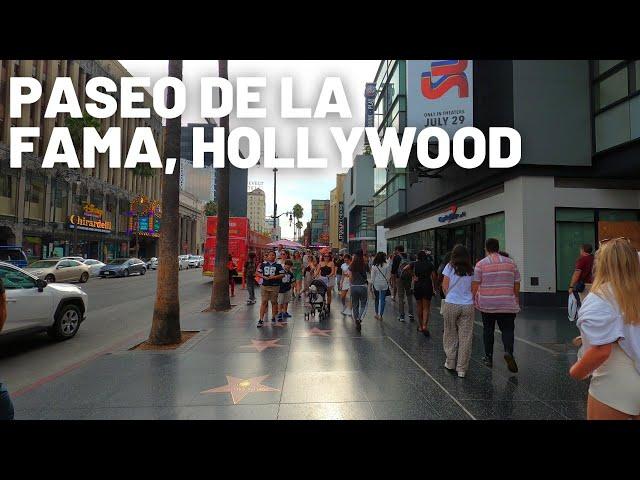 [4K] Walking Tour por el Paseo de la Fama | Hollywood | Los Angeles