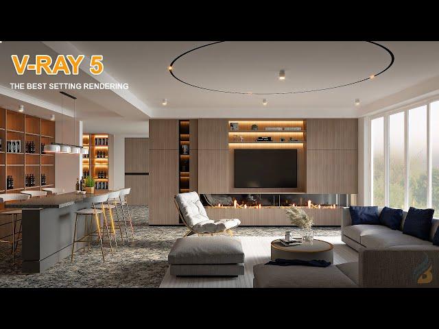 Vray 5 Sketchup interior | Realistic Render Settings interior #13