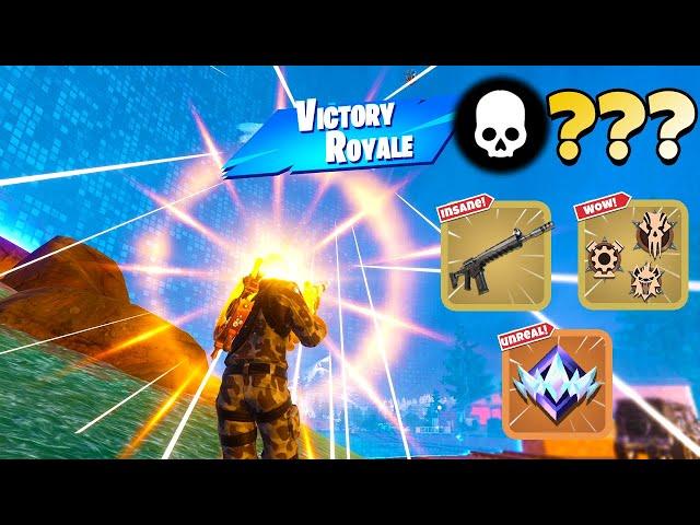 High Elimination Unreal Ranked Solo Zero Build Win Gameplay (Fortnite Chapter 5 Season 3)