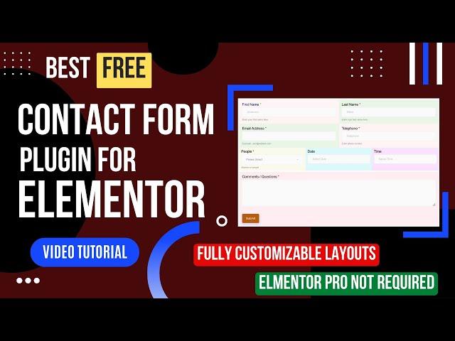 Best Free Elementor contact form plugin | MetForm tutorial