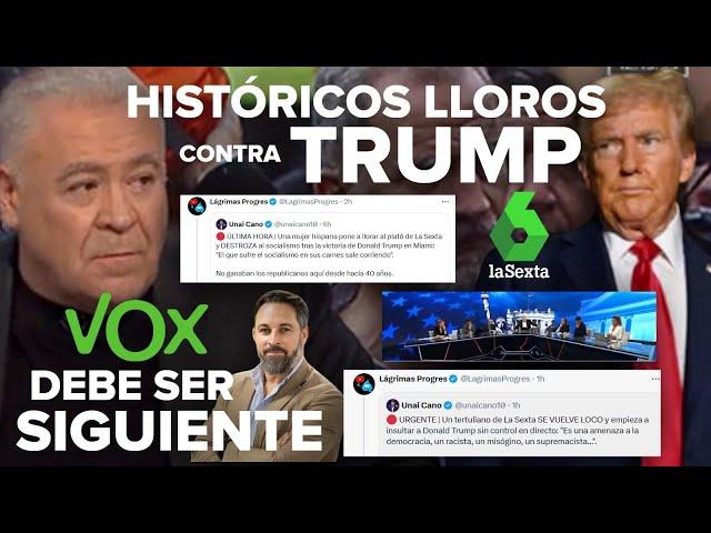 ¡HISTÓRICOS LLOROS DE FERRERAS Y LA SEXTA CON TRUMP! ¡VOX Y ABASCAL DEBEN SER LOS SIGUIENTES!