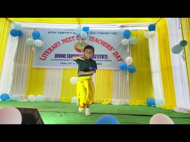 Kwatha pham kaba,dance by Silheiba of class 1, Divine Educational Institute