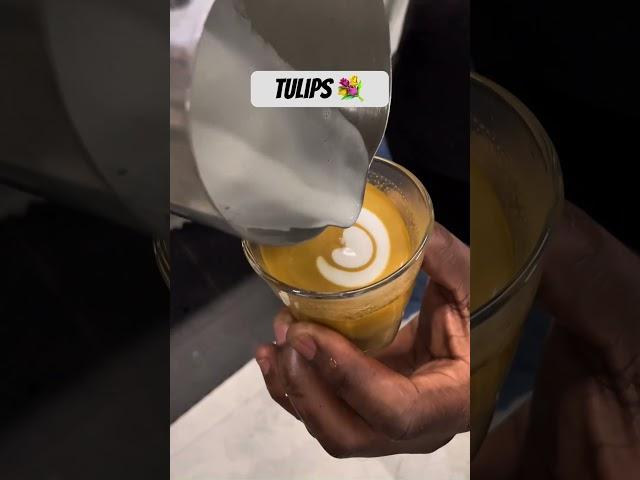 How to make Tulips #barish #latteart #coffee #latte #coffeeaddict #coffeelover #dubailife #dj