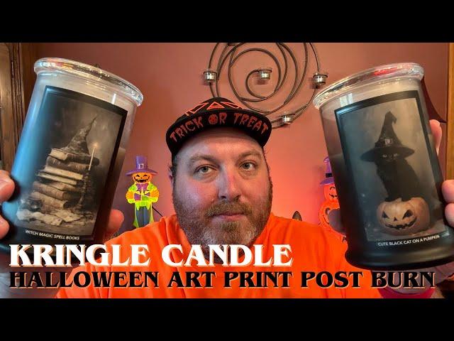 Kringle Candle Halloween Art Print Collection Post Burn Review | IMPORTANT LAUNCH UPDATE