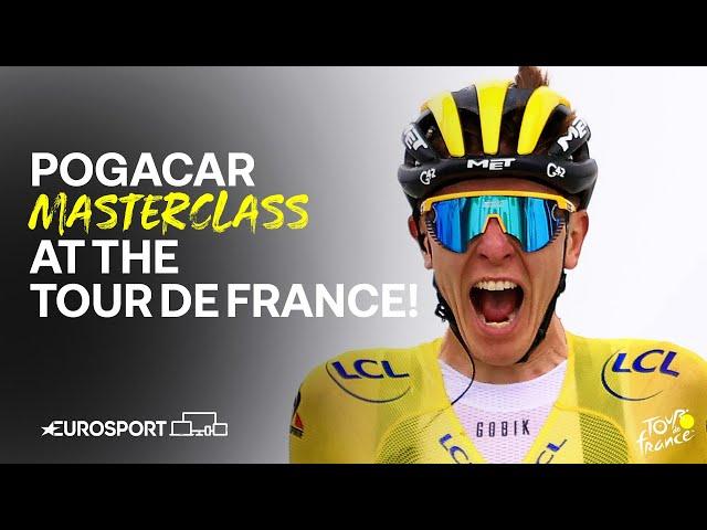 UNSTOPPABLE!  | Tadej Pogacar's best stage wins at Tour de France | Eurosport Cycling