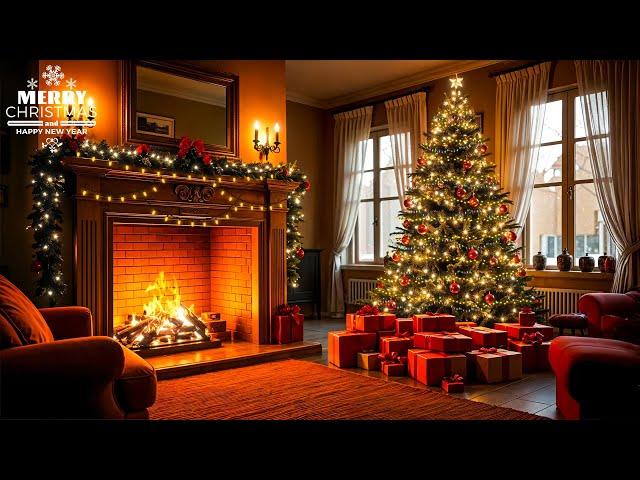 Instrumental Christmas Music: Christmas Fireplace Background   Christmas Songs Playlist