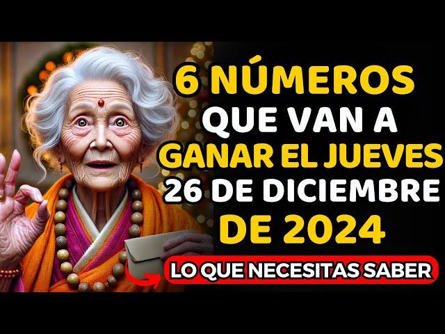 6 Números de la Suerte para CONCENTRARSE y HACERSE RICO el 26 de DICIEMBRE de 2024 Filosofía Budista