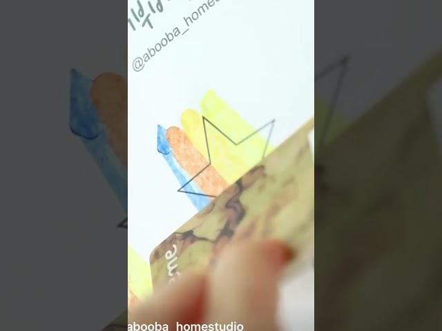 모빌 물감놀이 별 만들기