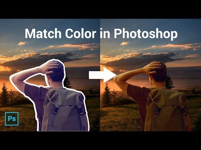 2 Powerful techniques to quickly match subject With a background in photoshop