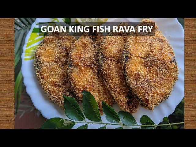 Goan King Fish Rava Fry | Goan Recipes | Jessy's Cookbook