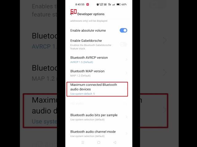 Enable maximum connected Bluetooth audio devices| #shorts