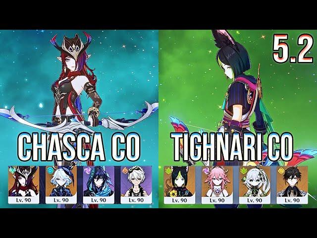 Chasca C0 Stillness R5 & Tighnari C0 Wreathed R1 Spiral Abyss Floor 12 Genshin Impact