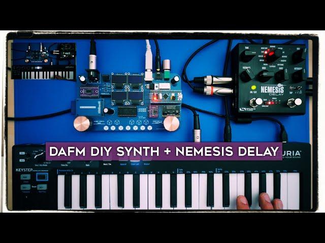 DAFM DIY "SEGA Genesis" YM3438  Synth + Nemesis Delay Pedal improvisation